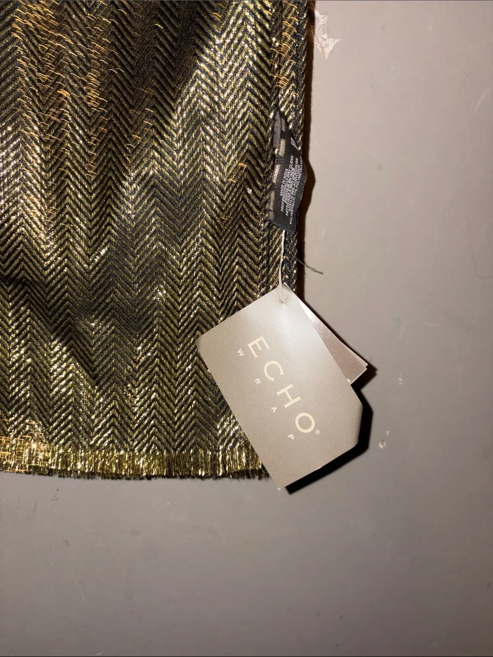 Metallic Black scarf